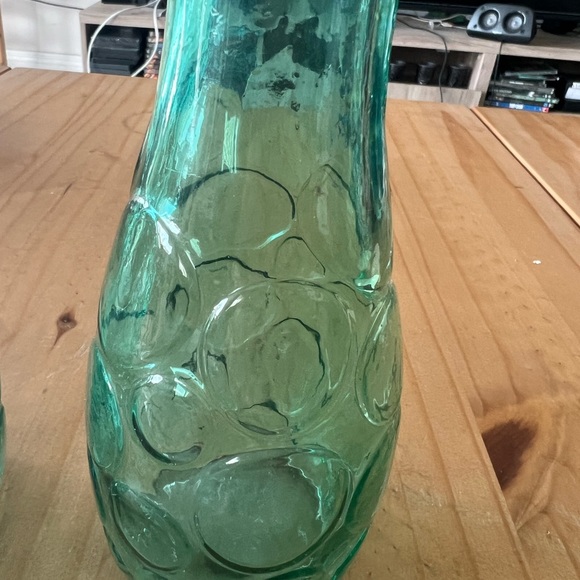 2 Vintage DPS Circles Bud Vases - Aqua Blue. 
Great condition  8 1/2” height dim - Picture 4 of 9